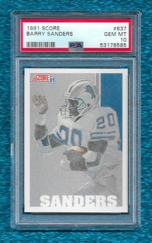 1991 Score Barry Sanders #637 card