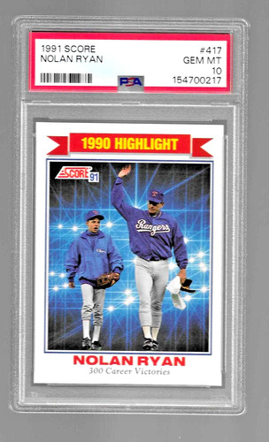 1991 Score Nolan Ryan #417 card