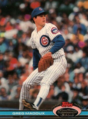 1991 Stadium Club Greg Maddux #126 card