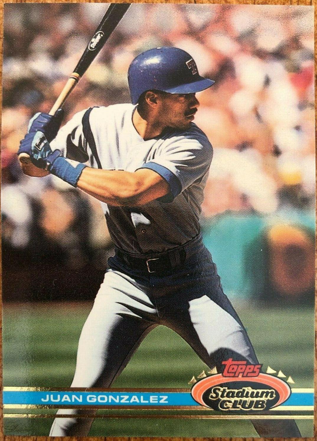1991 Stadium Club Juan Gonzalez #237 card
