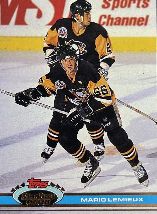 1991 Stadium Club Mario Lemieux #174 card