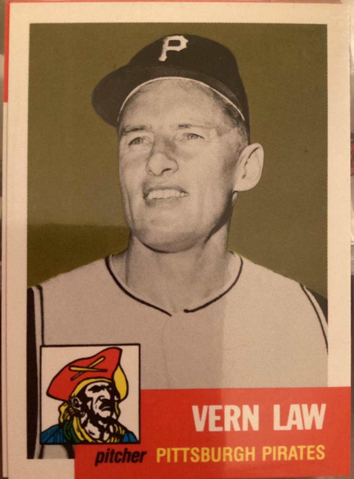 1991 Topps Archives 1953 Vern Law #324 card