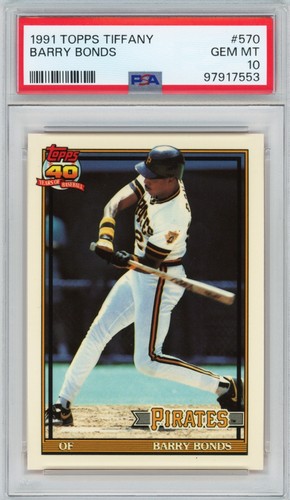 1991 Topps Barry Bonds #570 card