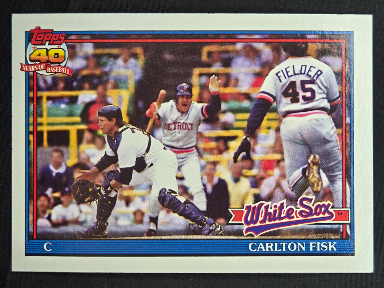 1991 Topps Carlton Fisk #170 card