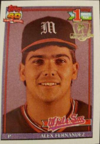 1991 Topps Desert Shield Alex Fernandez #278 card