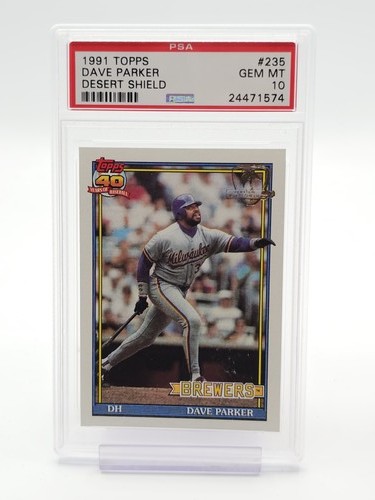1991 Topps Desert Shield Dave Parker #235 card