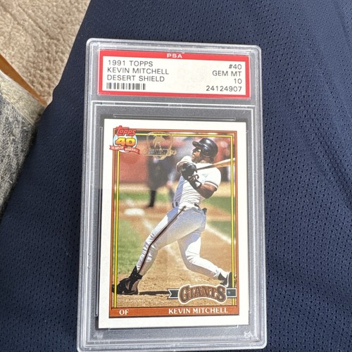 1991 Topps Desert Shield Kevin Mitchell #40 card