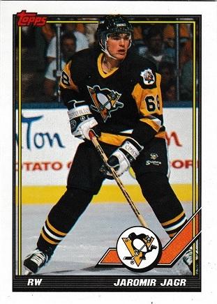 1991 Topps Jaromir Jagr #40 card