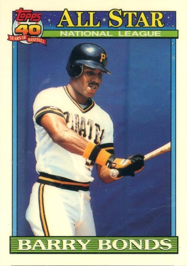 1991 Topps Tiffany Barry Bonds [All Star] #401 card