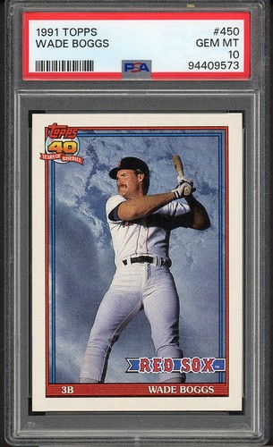 1991 Topps Wade Boggs #450 card