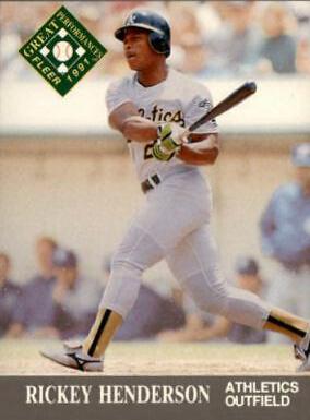 1991 Ultra Rickey Henderson #393 card