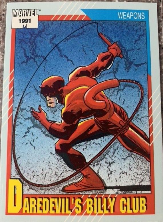1991 Universe Daredevil's Billy Club #129 card