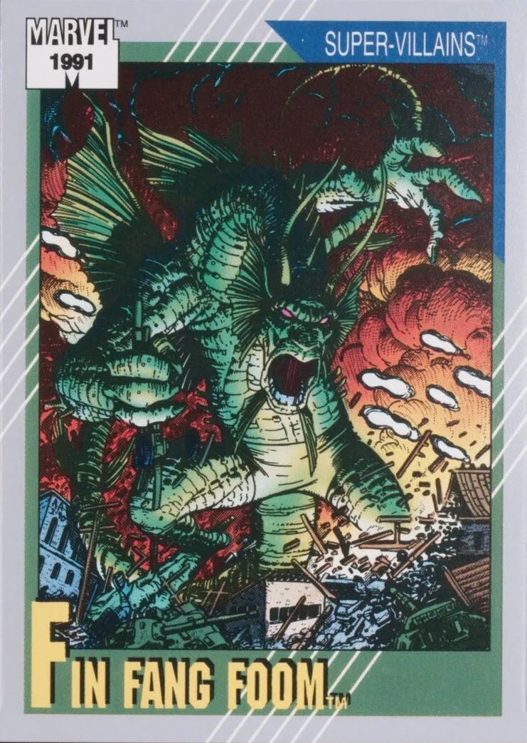 1991 Universe Fin Fang Foom #65 card