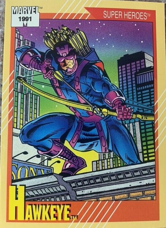 1991 Universe Hawkeye #20 card