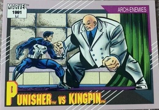 1991 Universe Punisher vs. Kingpin #102 card