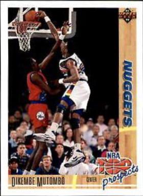 1991 Upper Deck Dikembe Mutombo #446 card