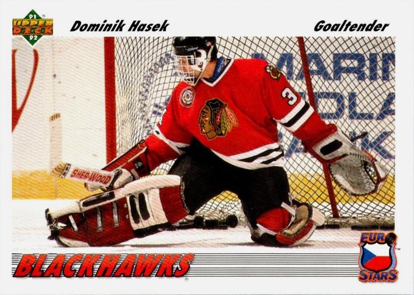 1991 Upper Deck Euro Stars Dominik Hasek #E14 card