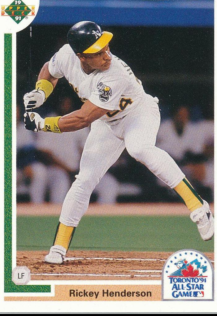 1991 Upper Deck Final Edition Rickey Henderson #86F card