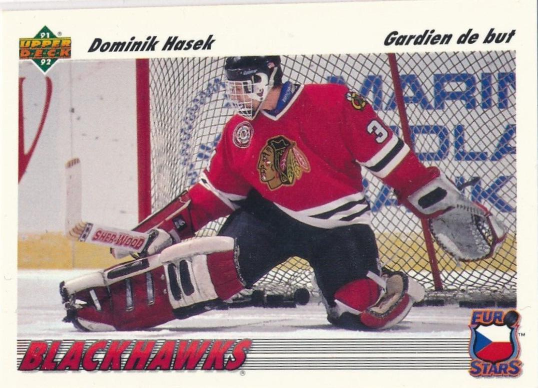 1991 Upper Deck French Euro Stars Dominik Hasek #E14 card