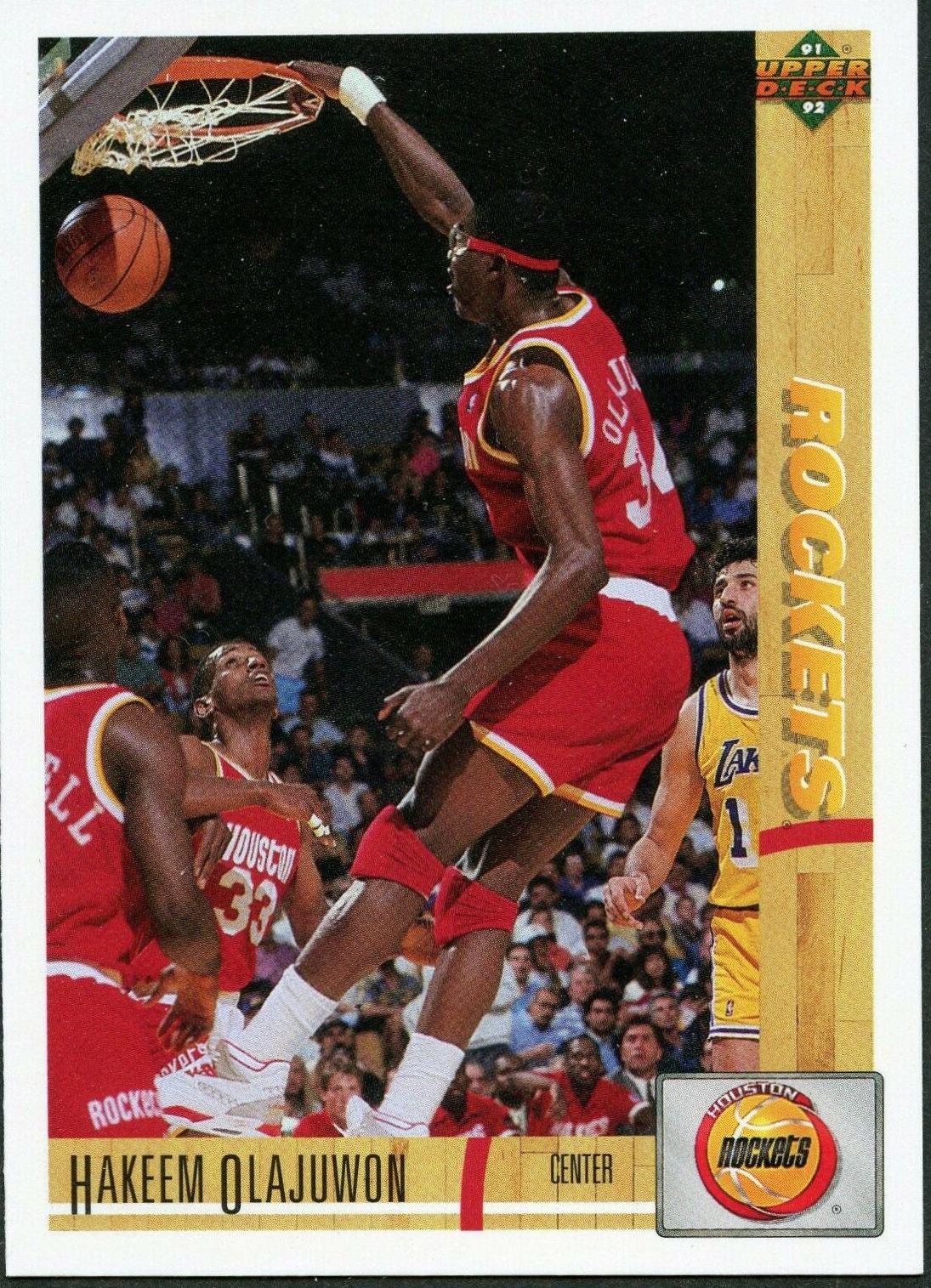 1991 Upper Deck Hakeem Olajuwon #254 card