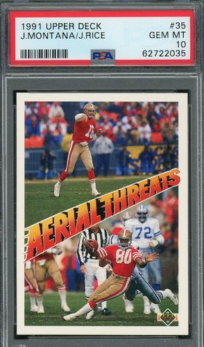 1991 Upper Deck Joe Montana / Jerry Rice #35 card
