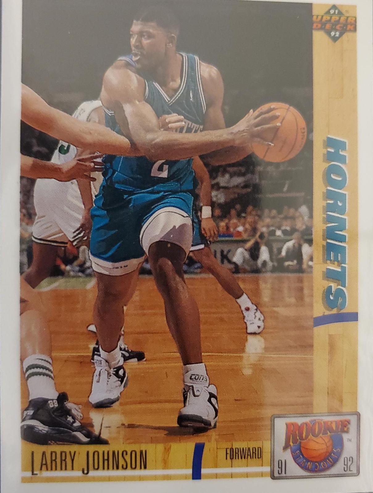 1991 Upper Deck Rookie Standouts Larry Johnson #R26 card