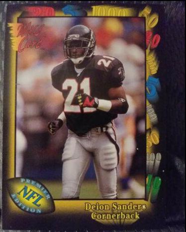 1991 Wild Card Deion Sanders #70 card