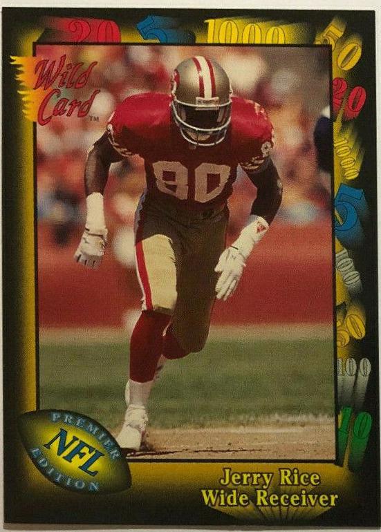 1991 Wild Card Jerry Rice #73 card