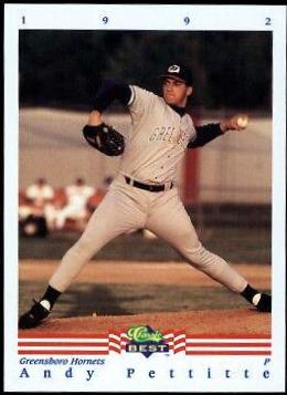 1992 Classic Best Andy Pettitte #286 card