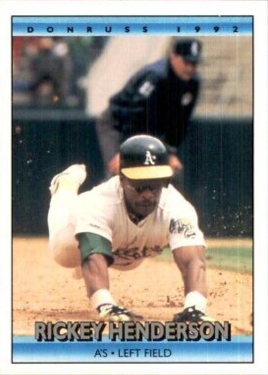 1992 Donruss Rickey Henderson #193 card