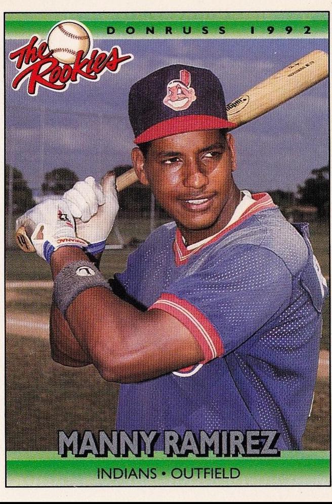 1992 Donruss The Rookies Manny Ramirez #98 card