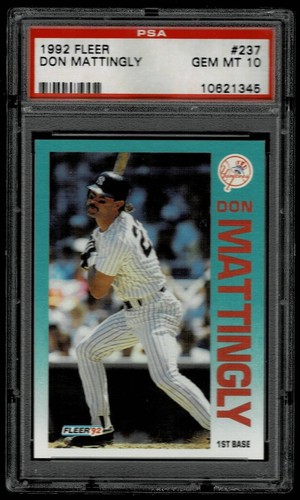 1992 Fleer Don Mattingly #237 card