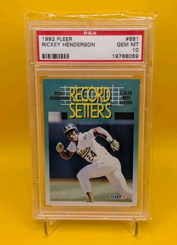 1992 Fleer Rickey Henderson #681 card