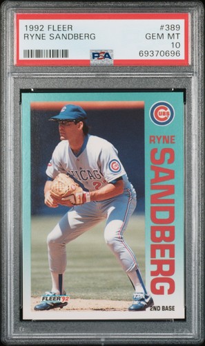 1992 Fleer Ryne Sandberg #389 card