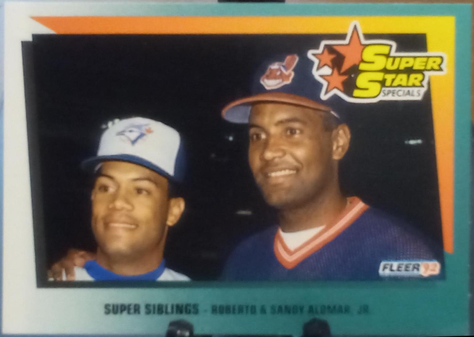 1992 Fleer Super Siblings: Roberto Alomar / Sandy Alomar Jr. #698 card