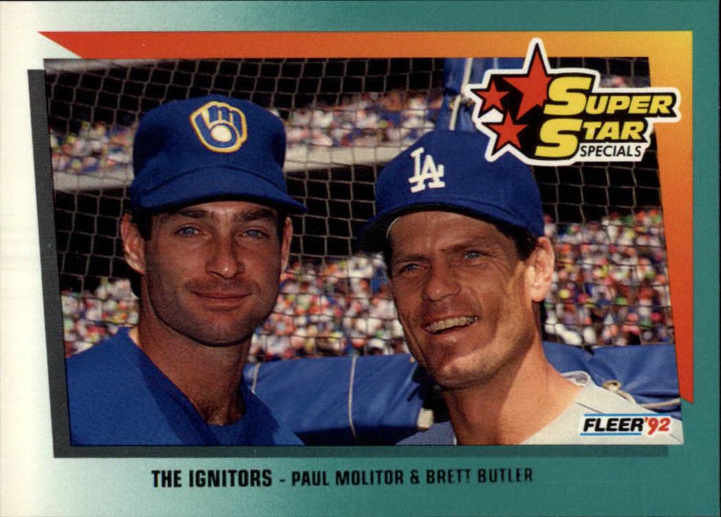 1992 Fleer The Ignitors: Paul Molitor / Brett Butler #702 card