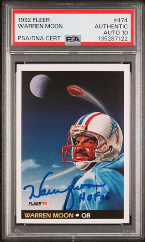 1992 Fleer Warren Moon #474 card