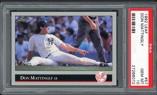 1992 Leaf Don Mattingly #57 card
