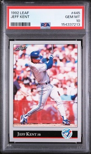 1992 Leaf Jeff Kent #445 card