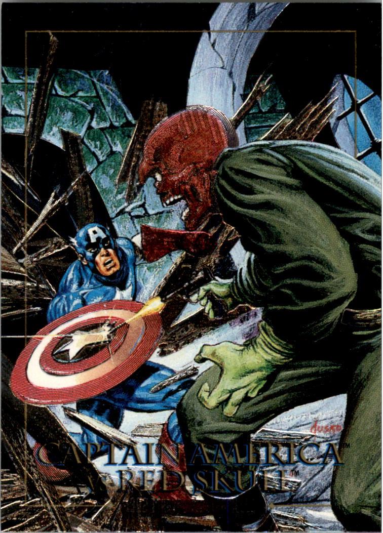 1992 Masterpieces Battle Spectra Captain America vs. Red Skull #5-D card
