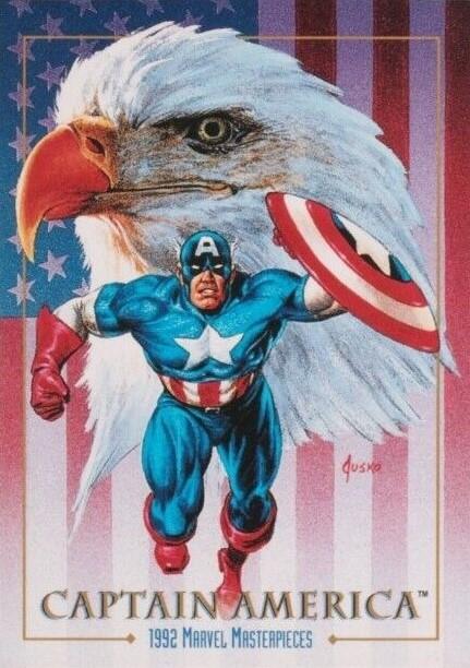 1992 Masterpieces Captain America #16 card