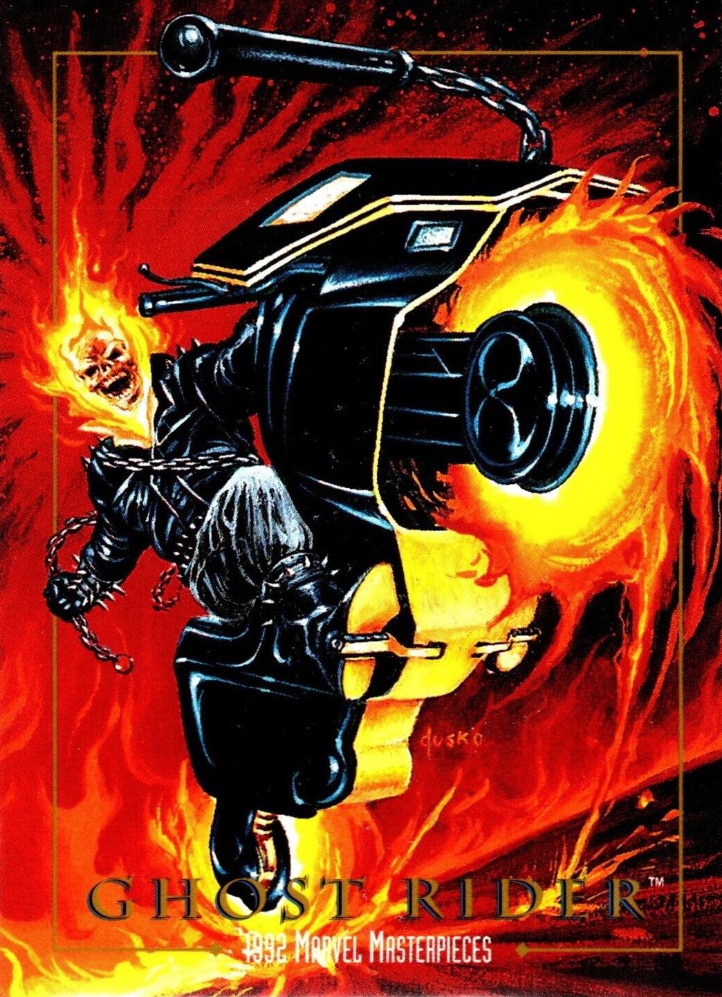 1992 Masterpieces Ghost Rider #37 card