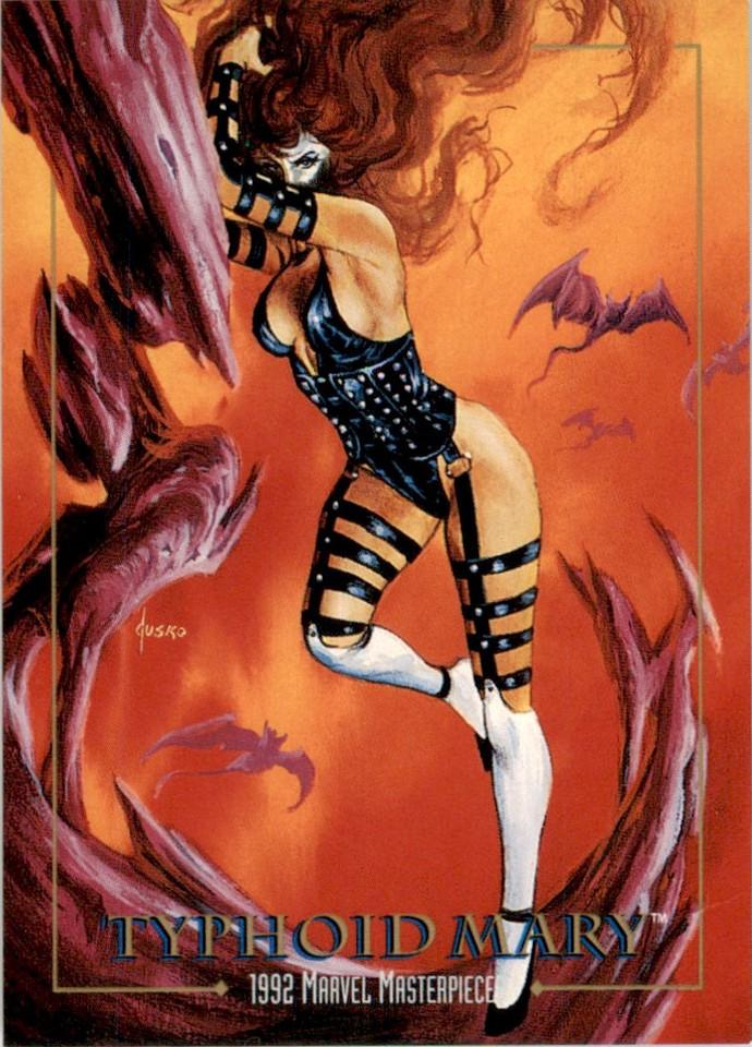 1992 Masterpieces Lost Marvel Typhoid Mary #LM-4 card