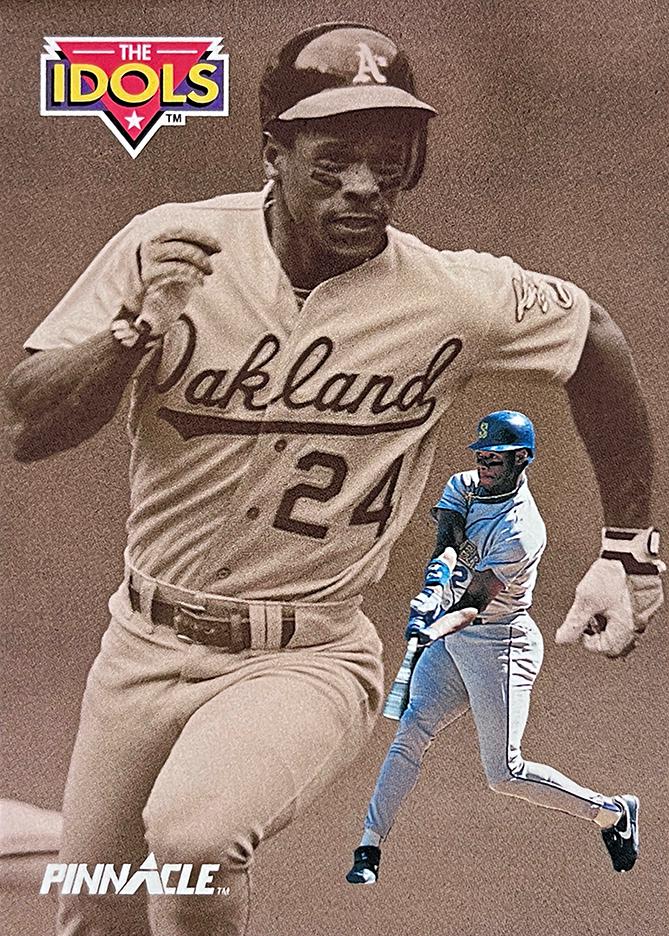 1992 Pinnacle Ken Griffey Jr. , Rickey Henderson #283 card