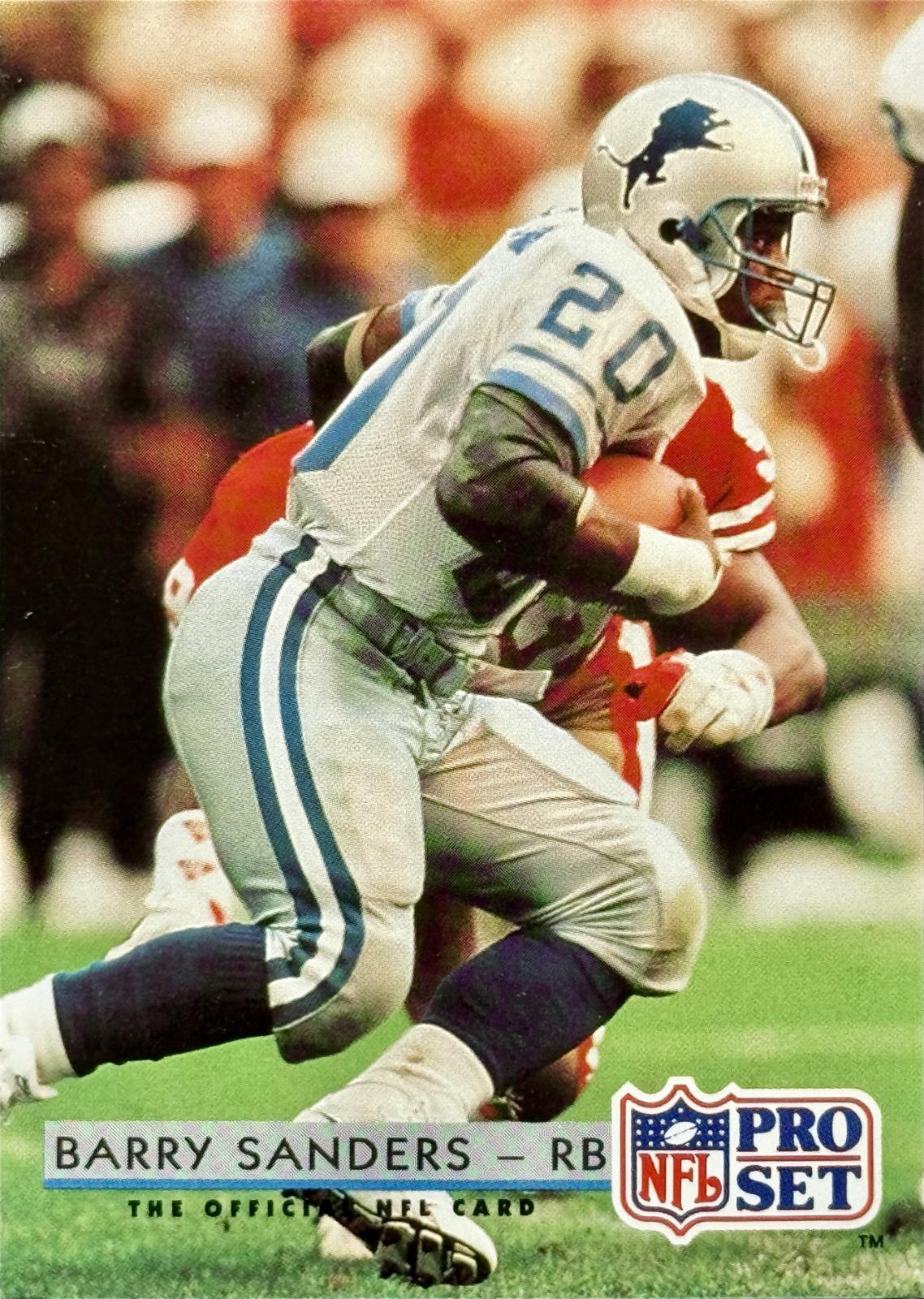 1992 Pro Set Barry Sanders #169 card