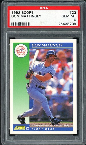 1992 Score Don Mattingly #23 card