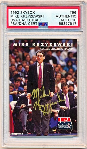 1992 Skybox USA Mike Krzyzewski #96 card