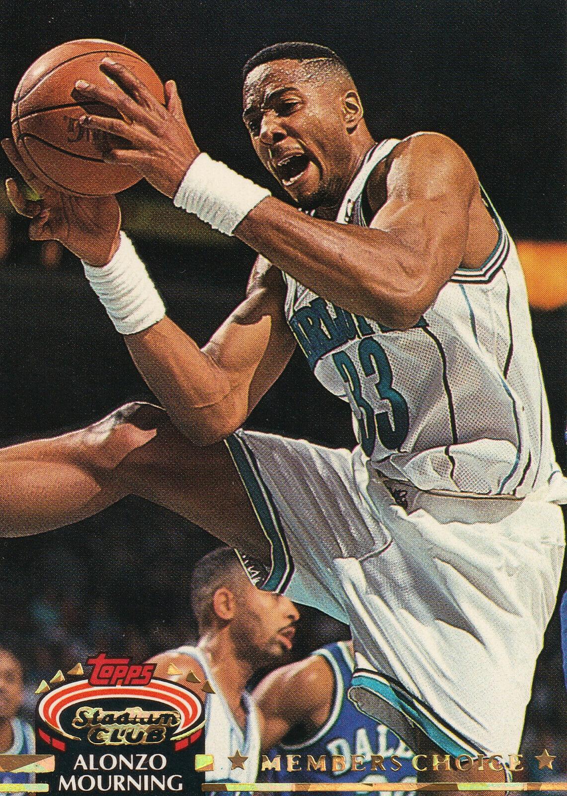 1992 Stadium Club Alonzo Mourning #209 card