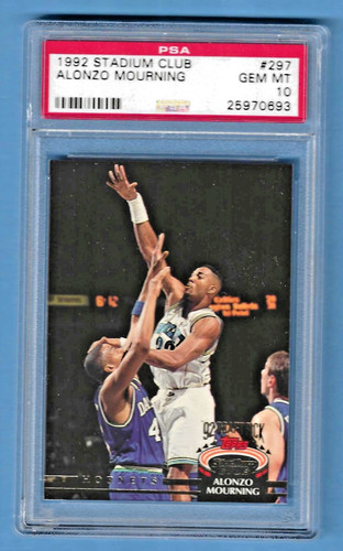 1992 Stadium Club Alonzo Mourning #297 card
