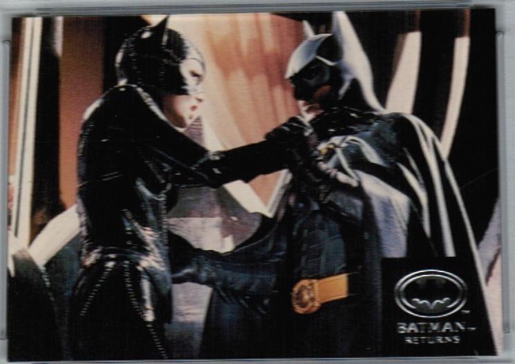 1992 Stadium Club Batman Returns Can Batman (Michael Keaton) and Catwoman #97 card